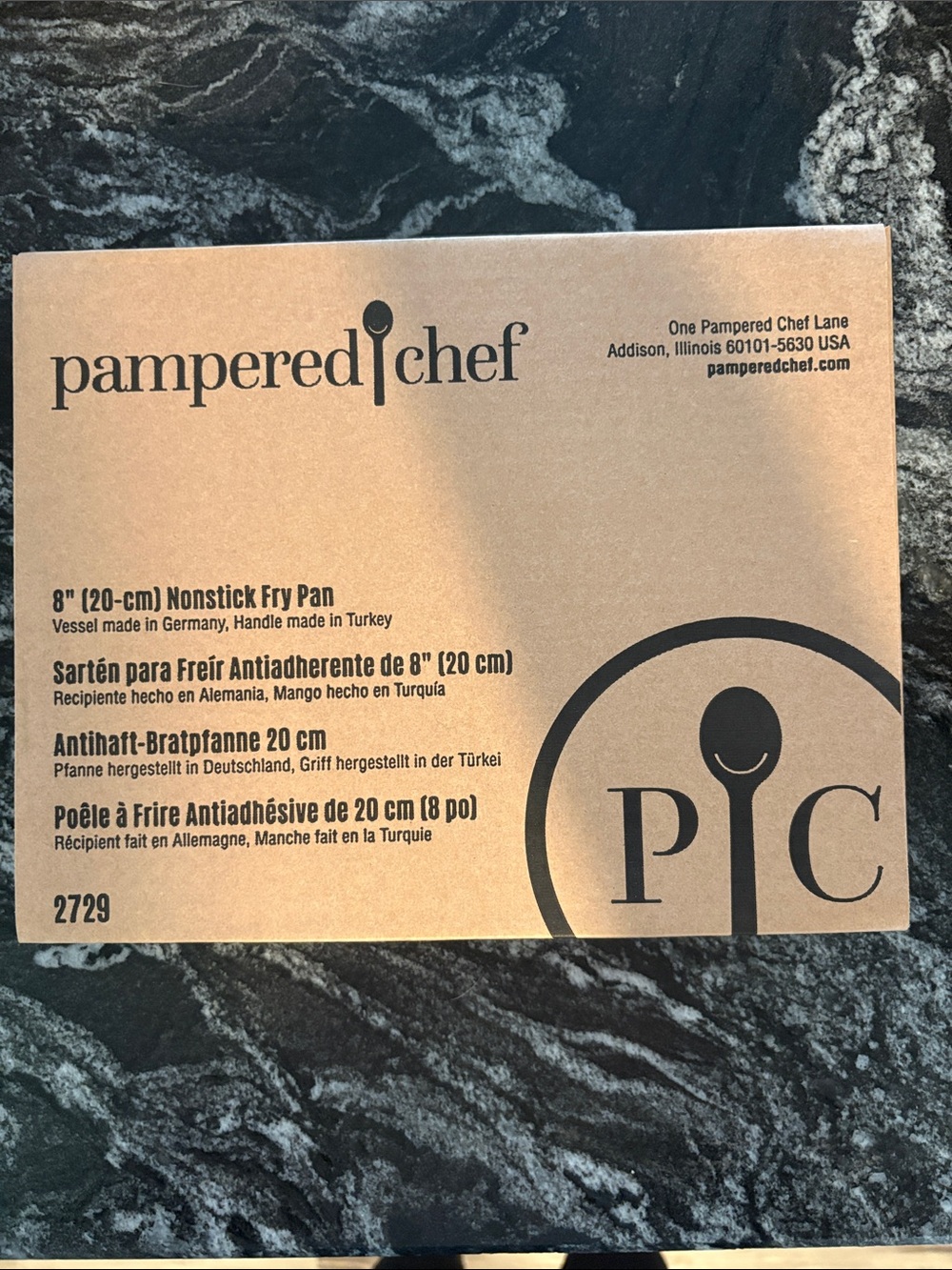 Pampered Chef 8” frying pan. New in box